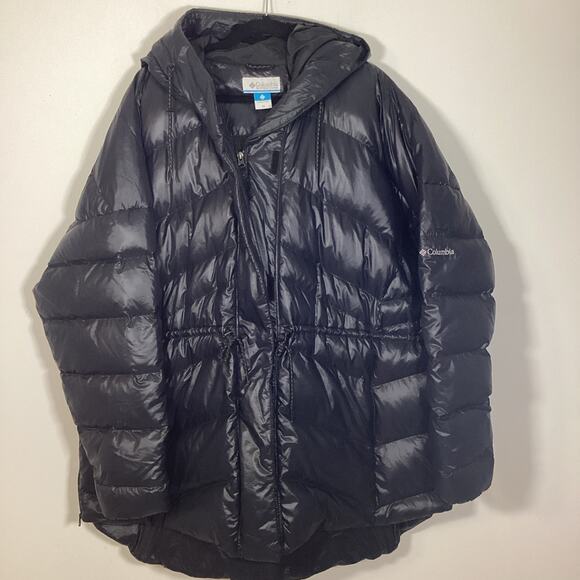 Columbia Icy Heights Down Puffer Jacket Coat Women 3X Gunmetal Black Warm Winter - Picture 16 of 16